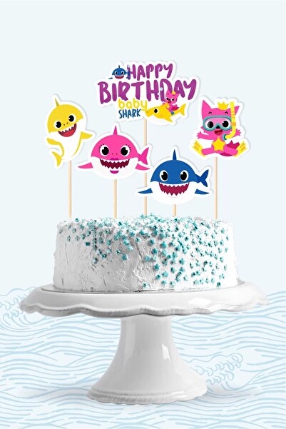 neşeli günlerim Set de decorațiuni pentru tort cu tematică pentru ziua de naș...