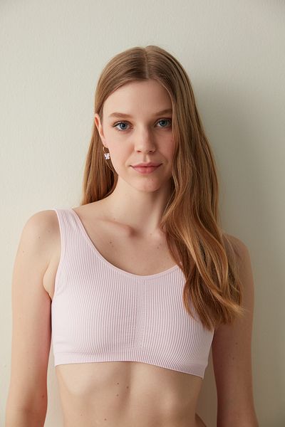 Penti Lilac Bu4u Seamless Crop Tank Top