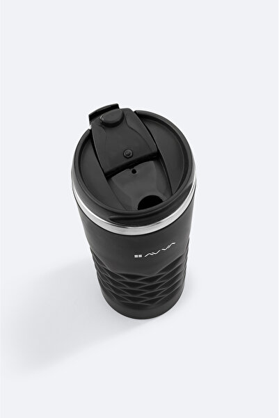 Avva Erkek Siyah Paslanmaz %100 Çelik Termos 400 ML B009900