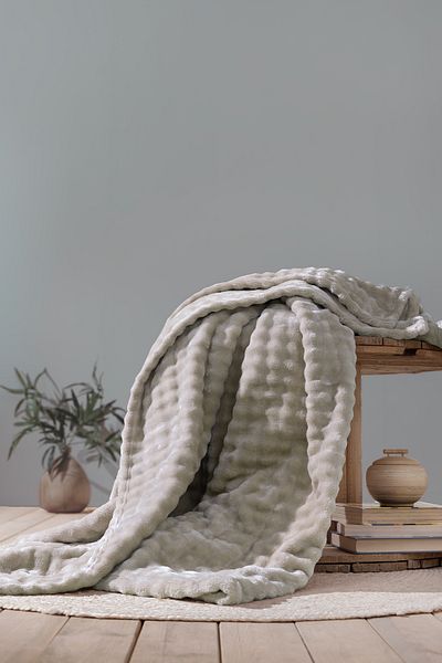 Yataş Wellsoft Blera Tv Blanket 140X190 cm - Beige