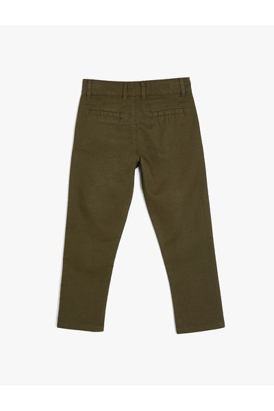 Koton Cotton Chino Pants - Pocketed Design