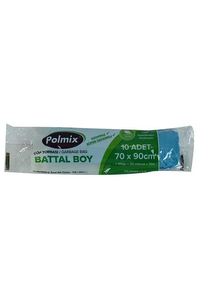 doremodam Lisinya214 Garbage Bag Large Size 70X90Cm 140Gr 25Micron 70Lt Blue Roll 10 Pieces - 333470 -1