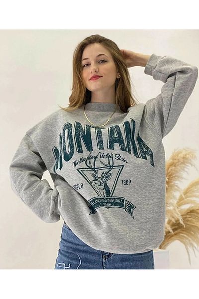 Eldemir Unisex Γκρι Ζακέτα με κουκούλα με φερμουάρ