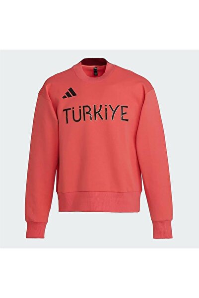 adidas Team Türkiye Erkek Kırmızı Günlük Sweatshirt
