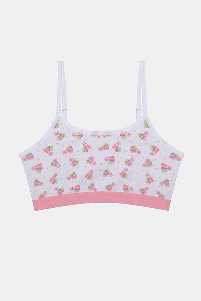 Penti Girl - 2-Piece Colorful Crop Top, Badminton Pattern