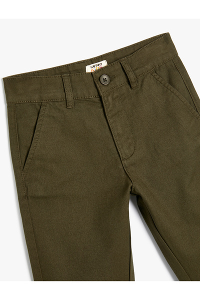 Koton Pamuklu Cep Detaylı Chino Pantolon