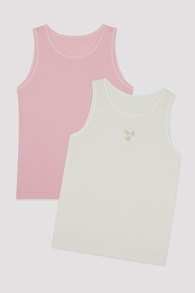 Penti Girl's Butterfly Thermal 2-pack Undershirt