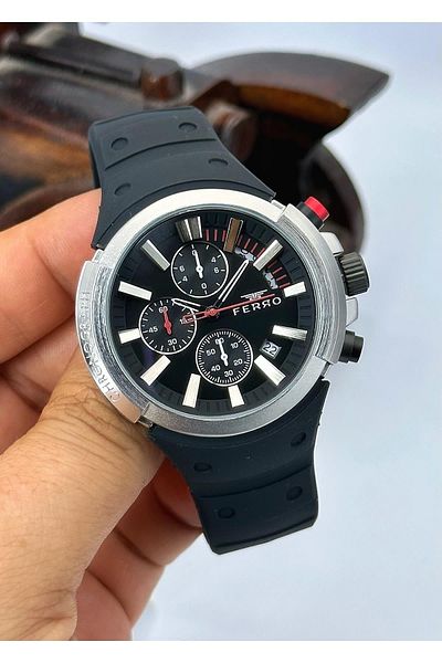 FERRO All Functions Active Silicone Cord Men's Wristwatch