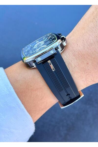 FERRO Waterproof Steel Case Silicone Band Men Wristwatch