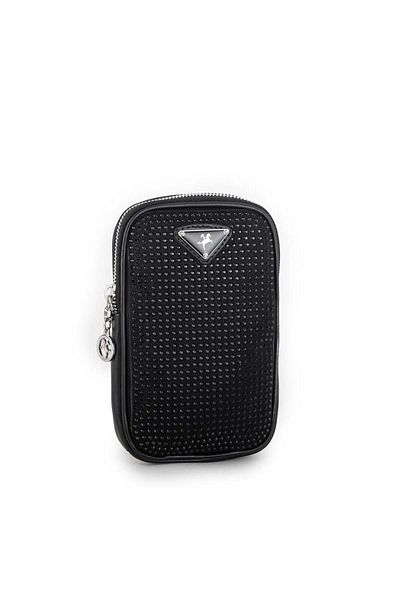 Nas Bag Geantă de damă Black Rhinestone - Suport pentru telefon