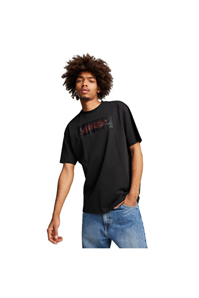 Puma F1 Graphic Logo Erkek Siyah Günlük Stil T-Shirt 62642101