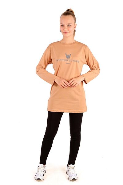 Rays 3981 WonderFull Printed - Μακρυμάνικο T-Shirt Mink