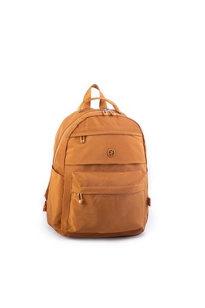 Nas Bag Unisex Extra Light Waterproof Multi-compartment Backpack - 30x40 Cm Mustard