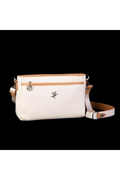 Nas Bag Geantă de umăr și crossbody reglabilă cu mai mulți ochi pentru femei - Camel Lacste crem