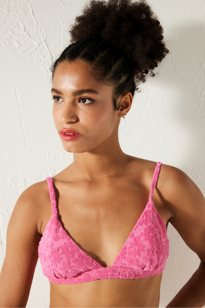 Penti Cindy Üçgen Havlu Kumaş Pembe Bikini Üstü