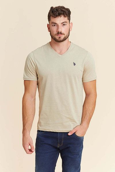 U.S. Polo Assn. ΠΟΛΟ ΑΣΣΝ. ΗΠΑ ΑΝΔΡΙΚΟ T-SHIRT V-NECK