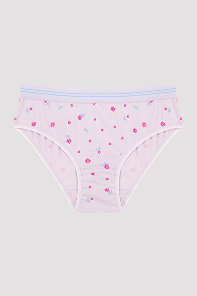 Penti Lila Kız Çocuk Flower 3lü Slip Külot