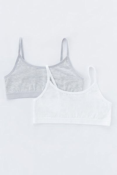 Penti Ανοιχτό γκρι Teen Basic Μισό Σουτιέν 2 τεμαχίων