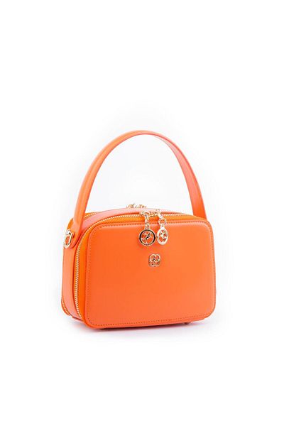 Nas Bag Mini geantă de mână și crossbody pentru femei portocaliu (LĂȚime: 20 DIMENSIUNE: 15)