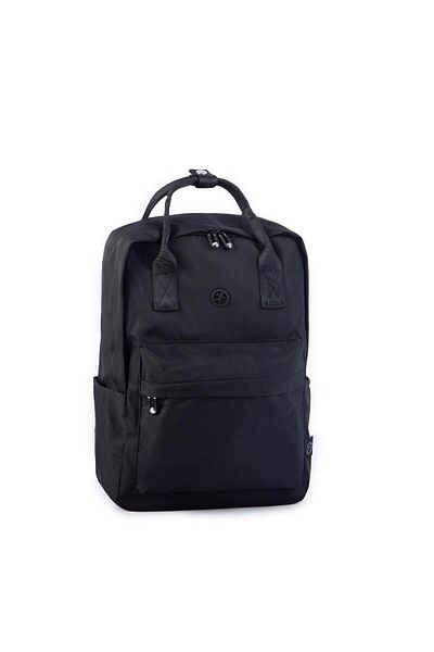 Nas Bag Unisex Large Size Waterproof Backpack and Handbag - Black (29X40 cm)