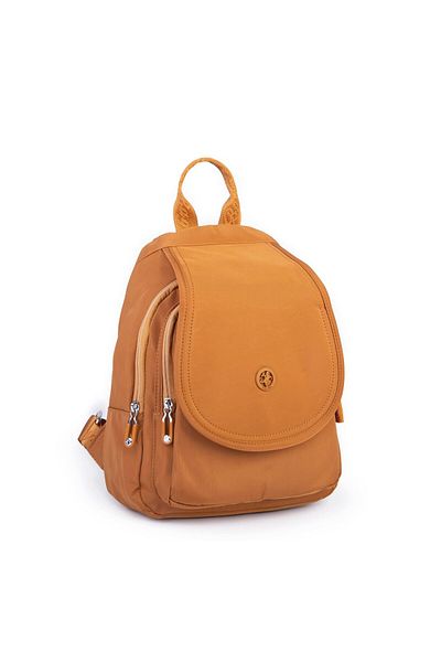 Nas Bag Women's Water Proof Ultra Light Double Eyed Medium Backpack Mustard
