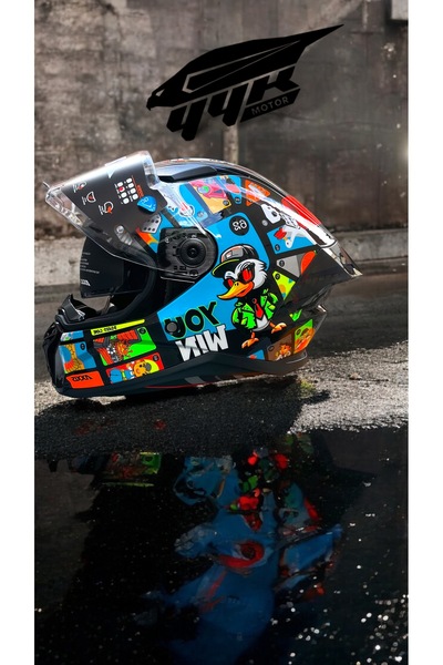 AXXIS Panther Sv Goose Game A1 Motosiklet Kaskı