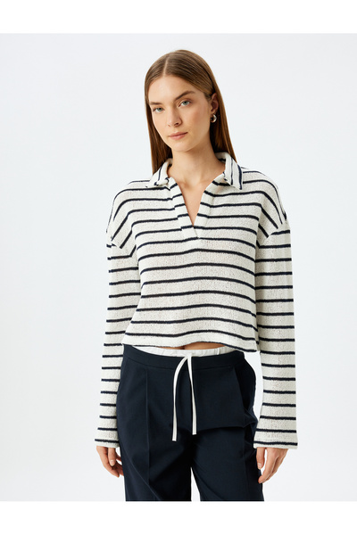 Koton Pulover tricotat subțire cu gât polo cu mânecă lungă