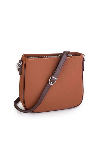 Nas Bag Geantă de damă sport cu curea reglabilă maro maro Lacst (DIMENSIUNEA PRODUSULUI: 24X24X7 CM)