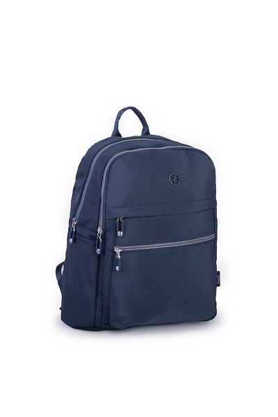 Nas Bag Rucsac de damă bleumarin - cu mai multe compartimente, volum interior mare și impermeabil