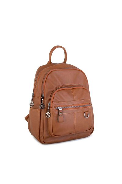 Nas Bag Γυναικείο σακίδιο πλάτης Tan Washable