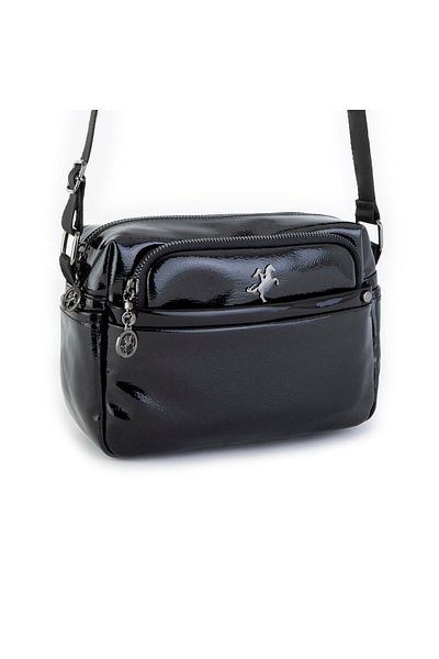 Nas Bag Geantă de damă din piele neagră Krsk