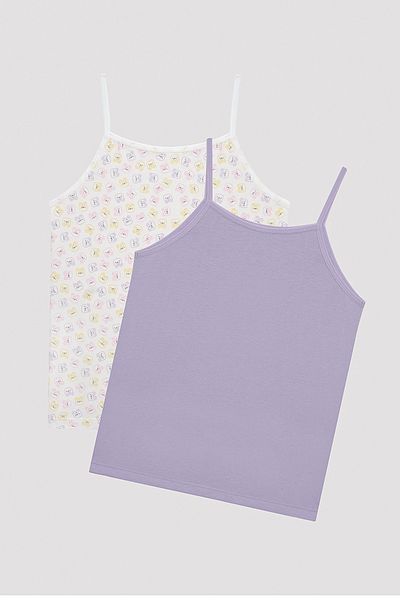 Penti Girl's Cats Multicolored 2-Piece Tank Top