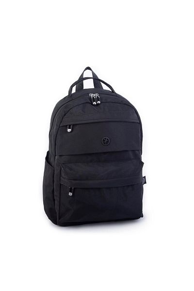 Nas Bag Unisex Black Backpack - Light and Waterproof, 30x40 Cm, Multi-compartment