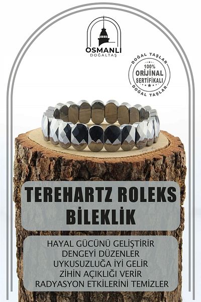 OSMANLI DOĞAL TAŞ Certified Terehartz Natural Stone Rolex Bracelet - B800