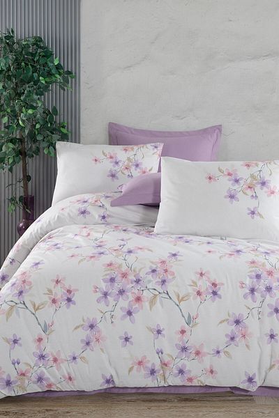 Altınbaşak Lava Puce - Double Duvet Cover Set