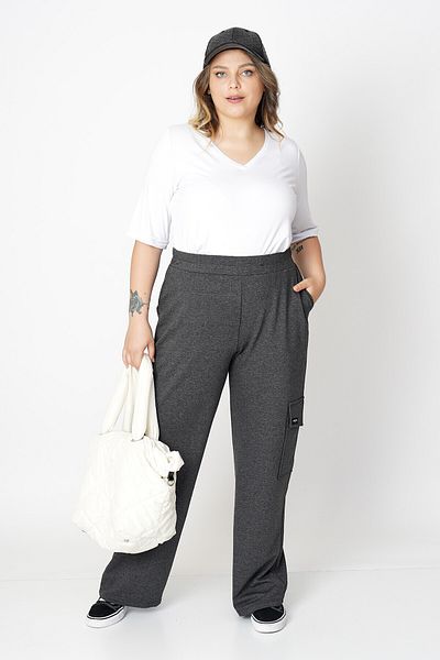 Büyük Moda WIDE LEGS CARGO TRACKPANTS