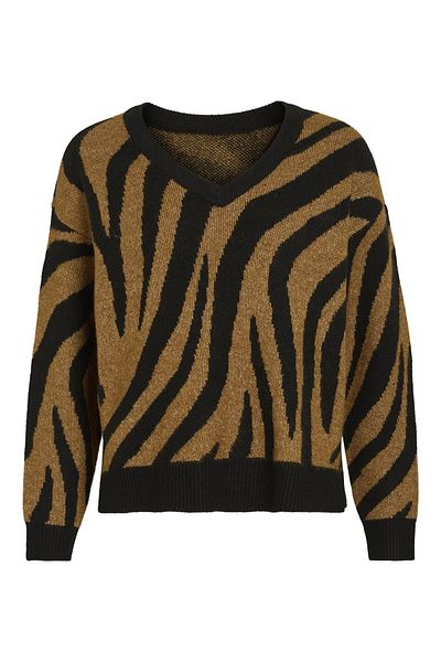 VILA Strickpullover V-Ausschnitt