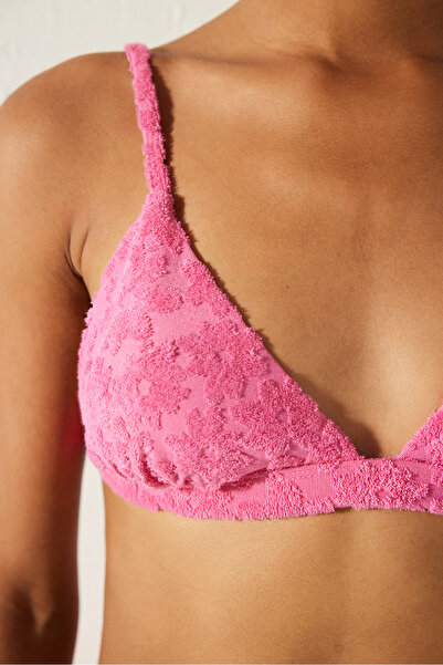 Penti Cindy Üçgen Havlu Kumaş Pembe Bikini Üstü