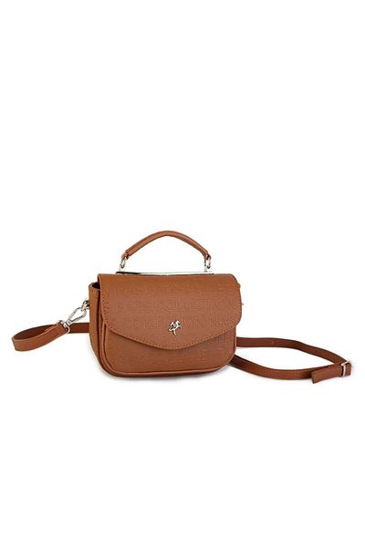 Nas Bag Geantă de damă în formă de crossbody, bronzat în relief