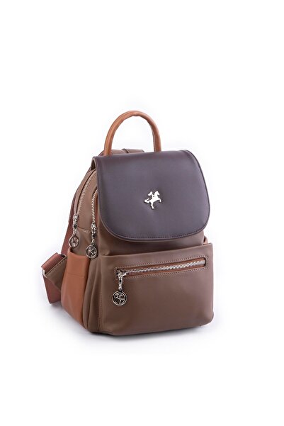 Nas Bag Γυναικείο σακίδιο πλάτης διπλής θήκης αθλητική τσάντα Mink Brown Tan ...