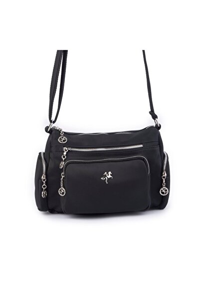 Nas Bag Γυναικεία τσάντα χιαστί πολλαπλών θέσεων για καθημερινή χρήση, Μαύρη ...