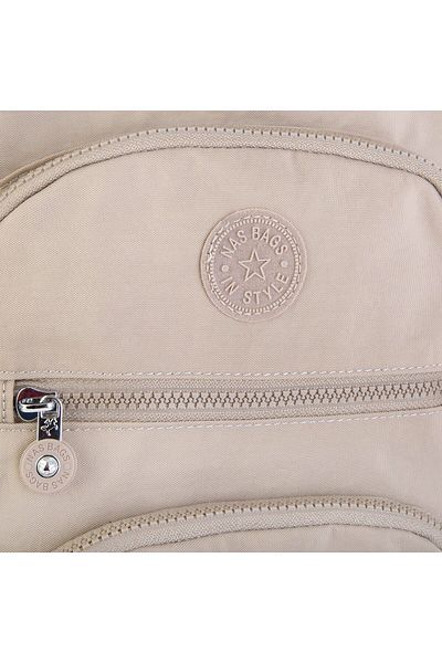 Nas Bag Unisex Υδατοαπωθητικό Σακίδιο πλάτης μεγάλου μεγέθους πολλαπλών διαμερισμάτων Mink
