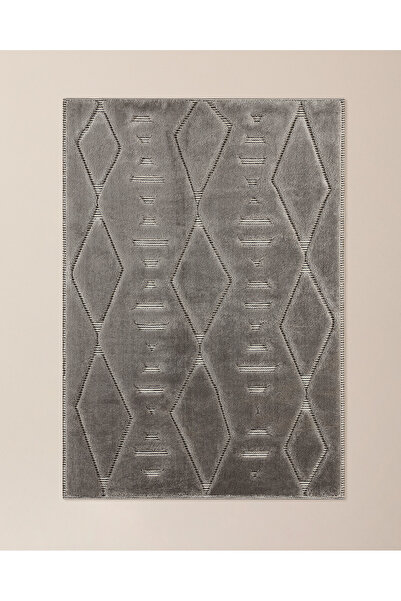 Madame Coco Edgard Halı - Gri - 80x300 cm
