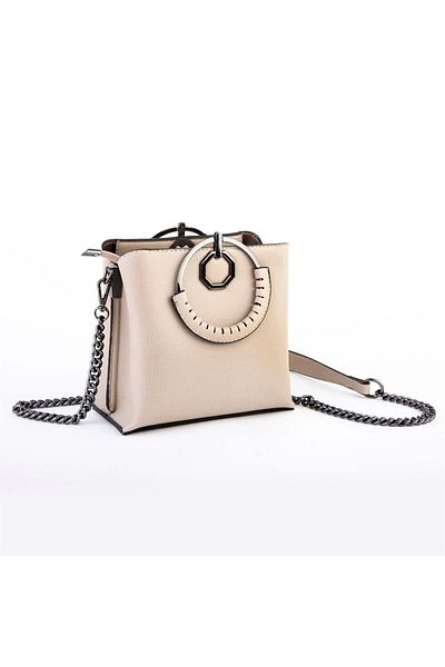 Nas Bag Geantă de damă cu lanț elegant - Sand Liza