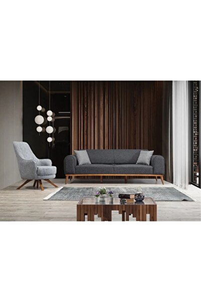 EDSY HOME Rupon 3+1 Koltuk Takımı Antrasit