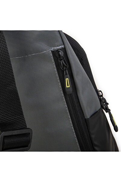 Nas Bag -Nas Polo (Waterproof) Outdoor Men's Waist and Cross Body Bag Gray Antacid