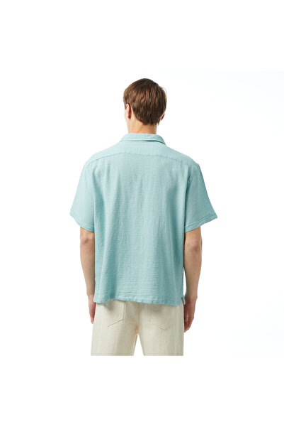 United 4 UNITED4 M Oversize Erkek Mavi Gömlek