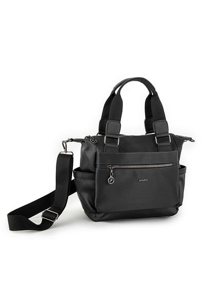 Nas Bag Geantă de damă satin negru