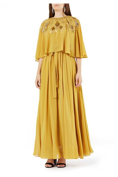 Amri Embroidered Flared Dress