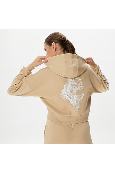 United 4 United4 Jpn Crop Women's Brown Hoodie